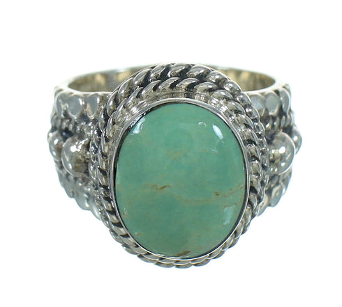 Turquoise And Sterling Silver Southwest Ring Size 5-1/4 RX87582